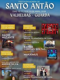 Cartaz Festa em honra de Santo Antão 2026 - Valhelhas