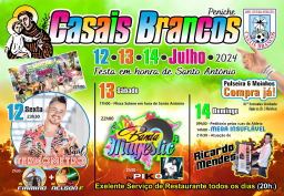 Cartaz Festa em Honra de Santo António 2024 - Casais Brancos