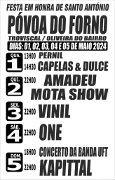 Cartaz Festa em Honra de Santo António 2024 - Póvoa do Forno
