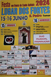 Cartaz Festa em Honra de Santo António 2024 - São Pedro de Tomar