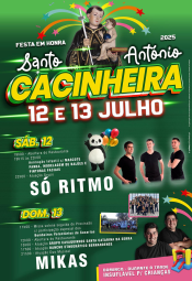 Cartaz Festa em Honra de Santo António 2025 - Cacinheira