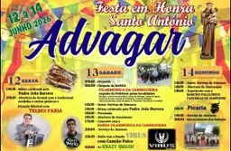Cartaz Festa em honra de Santo António 2026 - Advagar