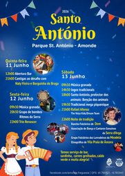 Cartaz Festa em honra de Santo António 2026 - Amonde
