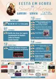 Cartaz Festa em honra de Santo António 2026 - Barreiro