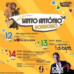 Cartaz Festa em honra de Santo António 2026 - Bonsucesso