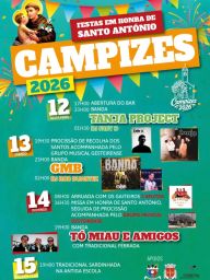 Cartaz Festa em honra de Santo António 2026 - Campizes