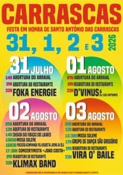 Cartaz Festa em honra de Santo António 2026 - Carrascas