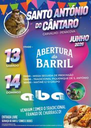 Cartaz Festa em honra de Santo António 2026 - Carvalho
