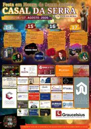 Cartaz Festa em honra de Santo António 2026 - Casal da Serra