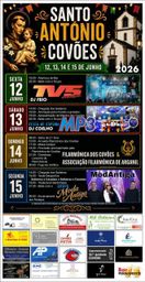 Cartaz Festa em honra de Santo António 2026 - Covões