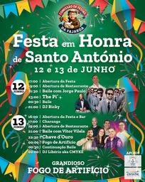 Cartaz Festa em honra de Santo António 2026 - Fajarda