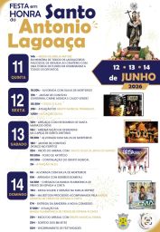 Cartaz Festa em honra de Santo António 2026 - Lagoaça