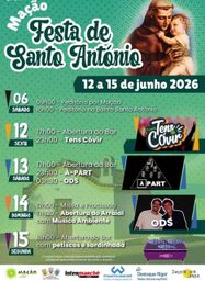 Cartaz Festa em honra de Santo António 2026 - Mação