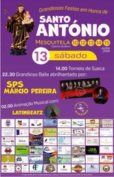 Cartaz Festa em honra de Santo António 2026 - Mesquitela