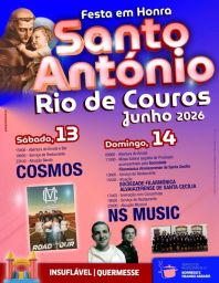 Cartaz Festa em honra de Santo António 2026 - Rio de Couros