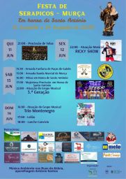 Cartaz Festa em honra de Santo António 2026 - Serapicos