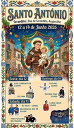 Cartaz Festa em honra de Santo António 2026 - Serzedelo