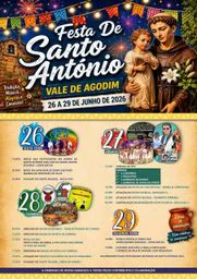 Cartaz Festa em honra de Santo António 2026 - Vale de Agodim