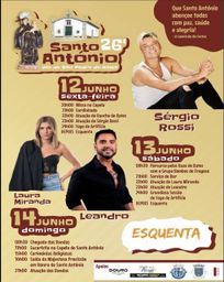 Cartaz Festa em honra de Santo António 2026 - Vila de São Pedro de Rates