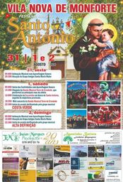 Cartaz Festa em honra de Santo António 2026 - Vila Nova de Monforte