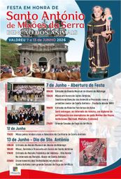 Cartaz Festa em honra de Santo António de Mixões da Serra 2026 - Valdreu