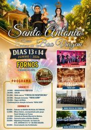 Cartaz Festa em honra de Santo António e Nossa Senhora da Boa Viagem 2026 - Fornos