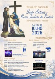 Cartaz Festa em honra de Santo António e Nossa Senhora da Piedade 2026 - Arouca