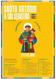 Cartaz Festa em honra de Santo António e São Sebastião 2026 - Santa Leocádia, Geraz do Lima
