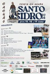 Cartaz Festa em honra de Santo Isidro 2026 - Cachão