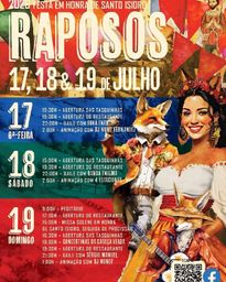 Cartaz Festa em honra de Santo Isidro 2026 - Raposos