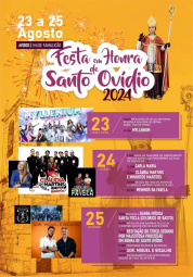 Cartaz Festa em Honra de Santo Ovídio 2024 - Avidos