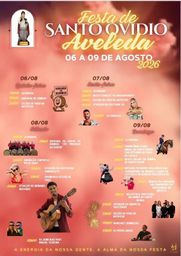 Cartaz Festa em honra de Santo Ovídio 2026 - Aveleda