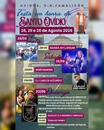 Cartaz Festa em honra de Santo Ovídio 2026 - Avidos