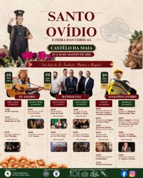 Cartaz Festa em honra de Santo Ovídio 2026 - Castelo da Maia