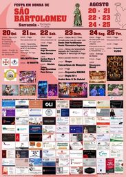 Cartaz Festa em honra de São Bartolomeu 2026 - Sarrazola