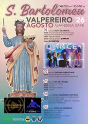 Cartaz Festa em honra de São Bartolomeu 2026 - Valpereiro