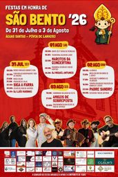 Cartaz Festa em honra de São Bento 2026 - Águas Santas