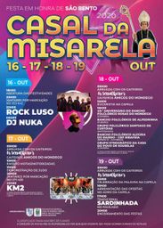 Cartaz Festa em honra de São Bento 2026 - Casal da Misarela