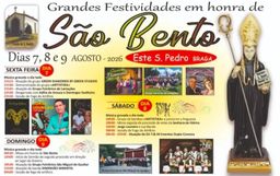 Cartaz Festa em honra de São Bento 2026 - Este S. Pedro
