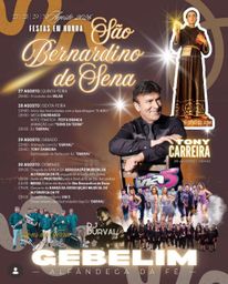 Cartaz Festa em honra de São Bernardino de Sena 2026 - Gebelim