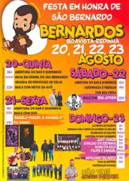 Cartaz Festa em honra de São Bernardo 2026 - Boavista-Redinha