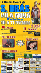 Cartaz Festa em Honra de São Brás 2024 - Vila Nova