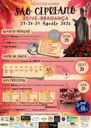 Cartaz Festa em honra de São Cipriano 2026 - Zeive