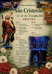 Cartaz Festa em honra de São Cristovão 2026 - Aricera