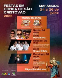Cartaz Festa em honra de São Cristóvão 2026 - Mafamude