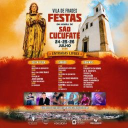 Cartaz Festa em honra de São Cucufate 2026 - Vila de Frades