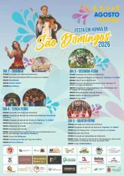 Cartaz Festa em honra de São Domingos 2026 - Fontelo