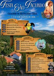 Cartaz Festa em honra de São Facundo 2026 - Casalinho de São Facundo