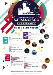 Cartaz Festa em Honra de São Francisco 2024 - Vila Fernando
