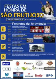 Cartaz Festa em honra de São Frutuoso 2026 - Folgosa